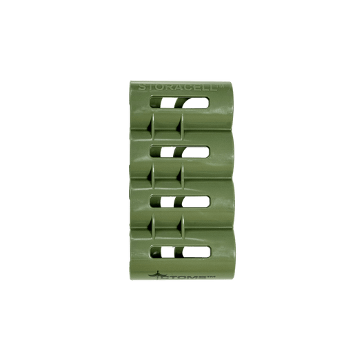 Storacell SlimLine CR123 (Military Green) w/CTOMS Logo