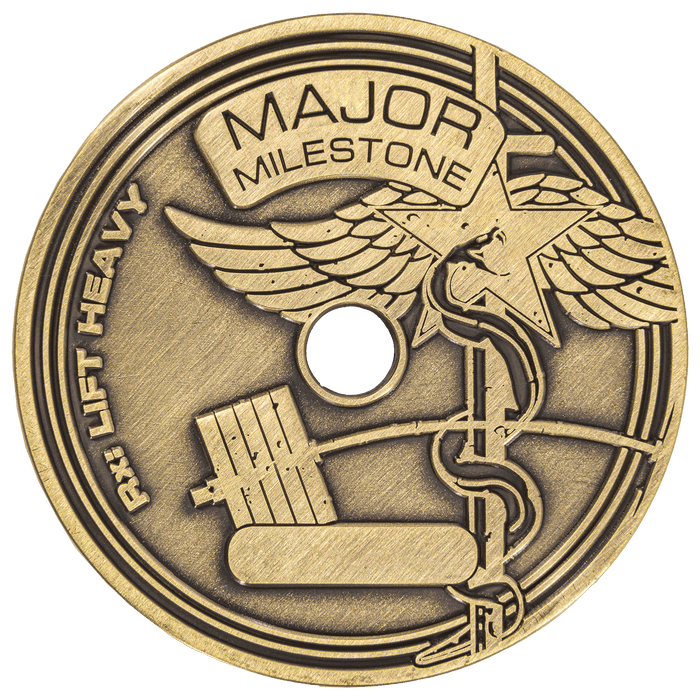CTOMS Squat Major Milestone Coin