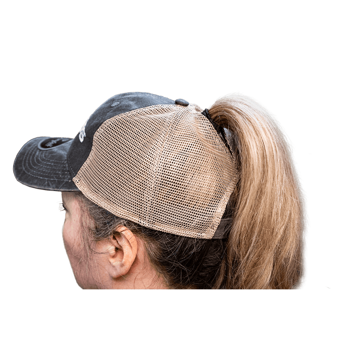 CTOMS Trucker Hat, Ladies Fit with Ponytail Back