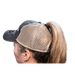 CTOMS Trucker Hat, Ladies Fit with Ponytail Back