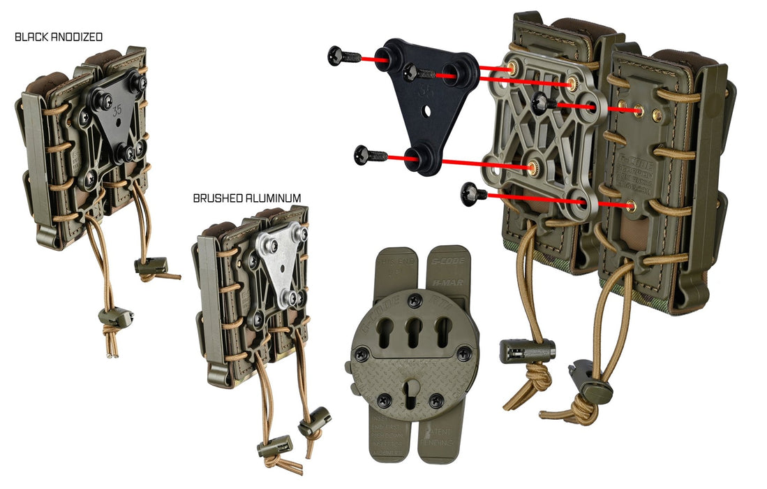 Double Soft Shell Scorpion Rifle Mag Carrier-Tall