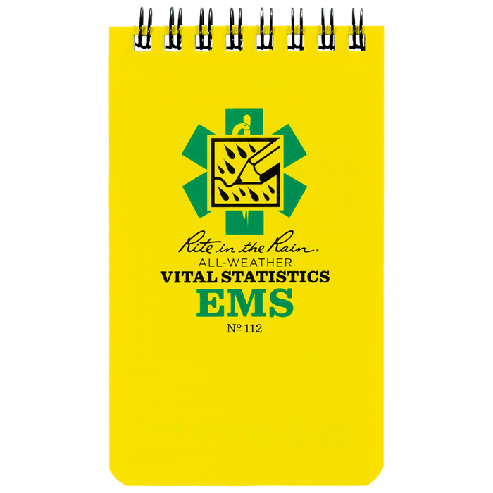 EMS Vital Stats Notebook, 3"x5", (50 Sheets)