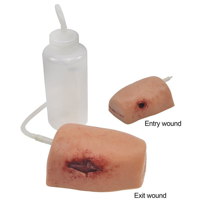 TrueClot® Through-and-Through Task Trainer For Gunshot Wound Entry Wound and Exit Wound