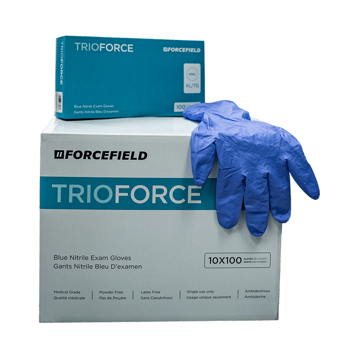 Forcefield Trioforce Nitrile Disposable Examination Gloves, (1000