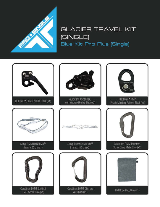 Glacier Travel Kit (Single) - Blue Kit Pro Plus (Single)