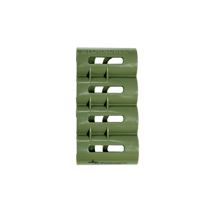 Storacell SlimLine CR123 (Military Green) w/CTOMS Logo